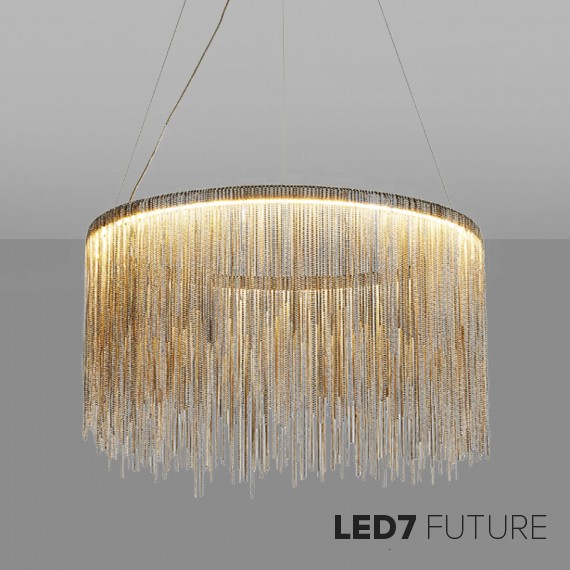 Loft Industry Modern - Metall Rain Chandelier